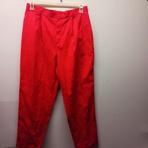 Chic Red Chinos Relaxed Fit Khakis Size 16 Pet.